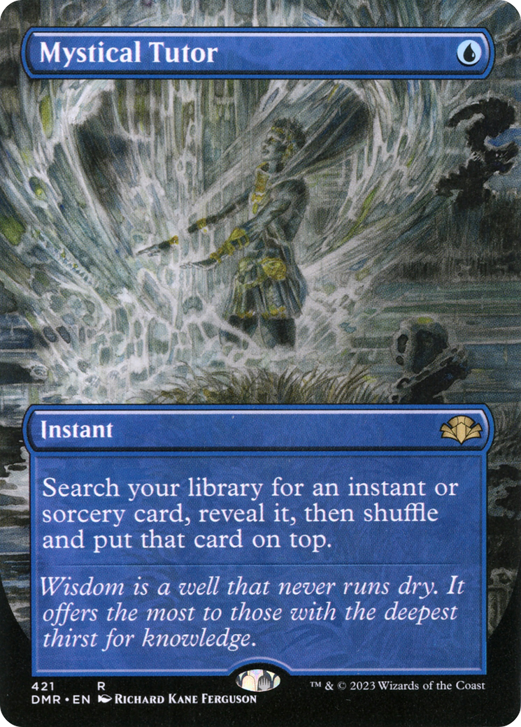 Mystical Tutor (Borderless Alternate Art) [Dominaria Remastered] | GrognardGamesBatavia