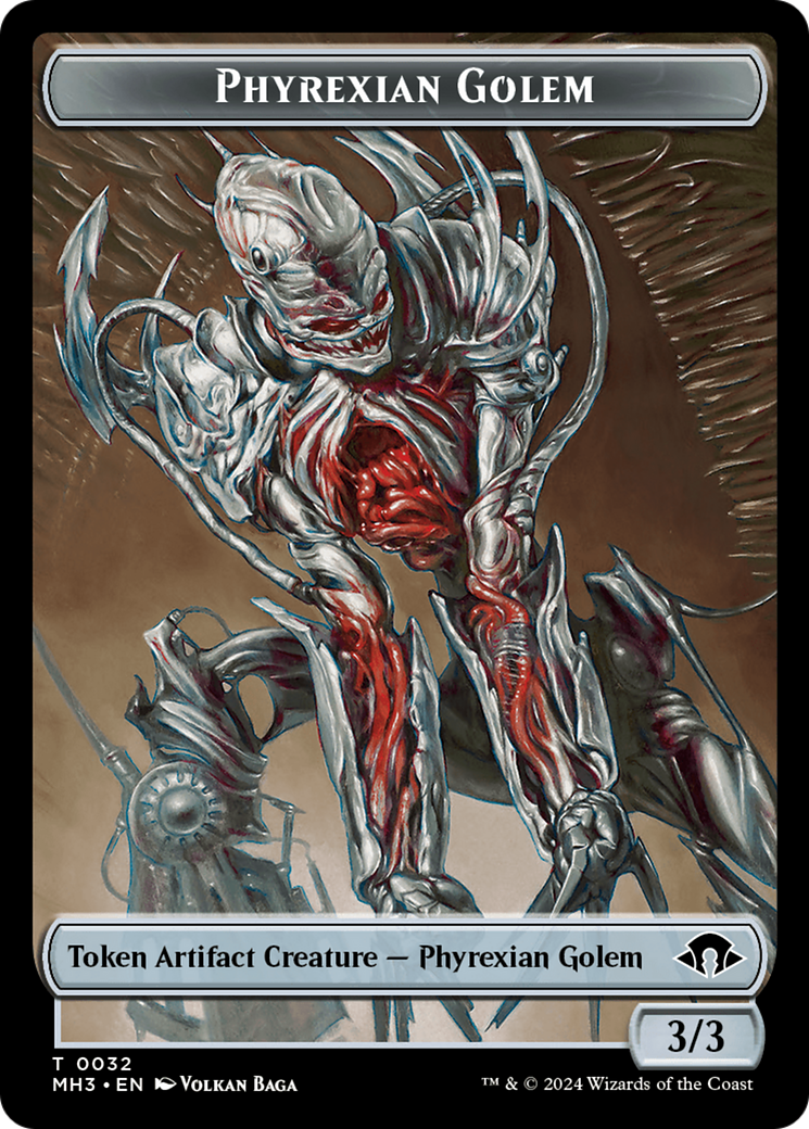 Phyrexian Golem Token [Modern Horizons 3 Tokens] | GrognardGamesBatavia