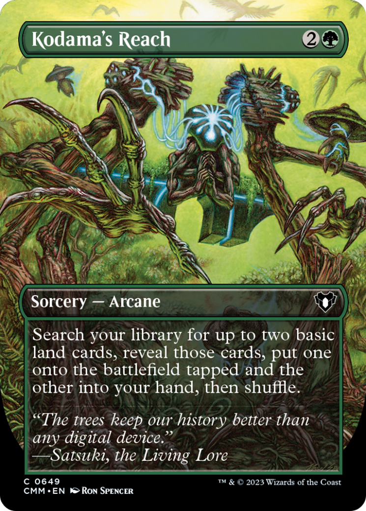 Kodama's Reach (Borderless Alternate Art) [Commander Masters] | GrognardGamesBatavia