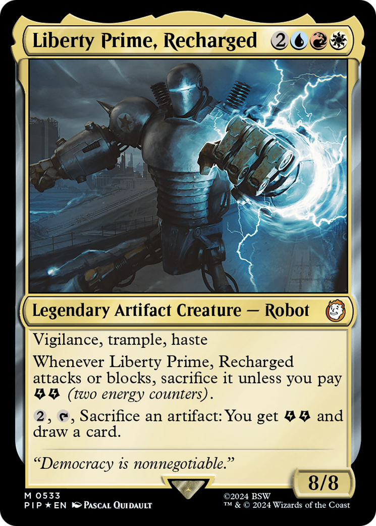 Liberty Prime, Recharged (Surge Foil) [Fallout] | GrognardGamesBatavia