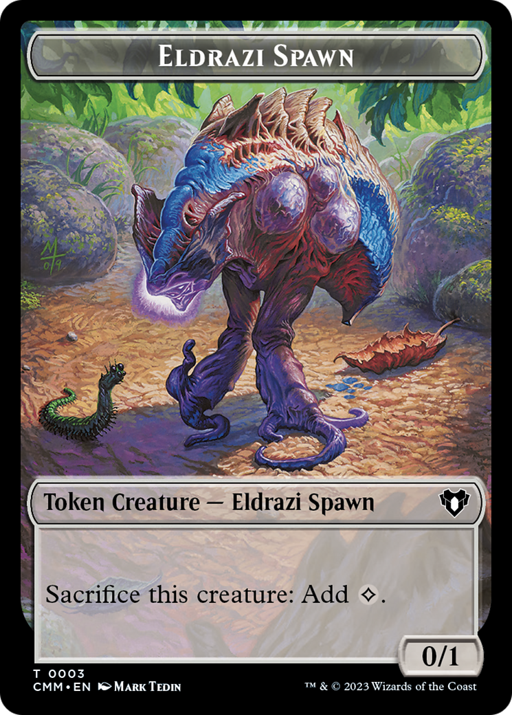 Eldrazi Spawn // Construct (0042) Double-Sided Token [Commander Masters Tokens] | GrognardGamesBatavia