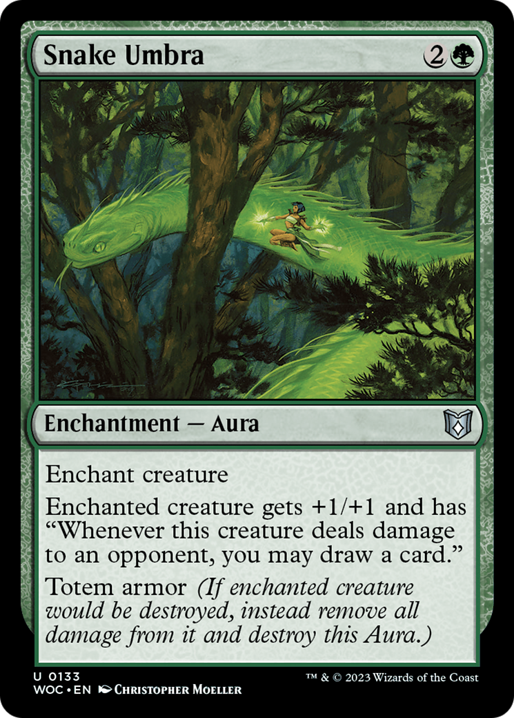 Snake Umbra [Wilds of Eldraine Commander] | GrognardGamesBatavia