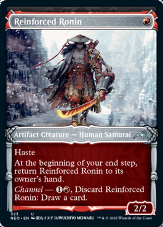 Reinforced Ronin (Showcase Samurai) [Kamigawa: Neon Dynasty] | GrognardGamesBatavia