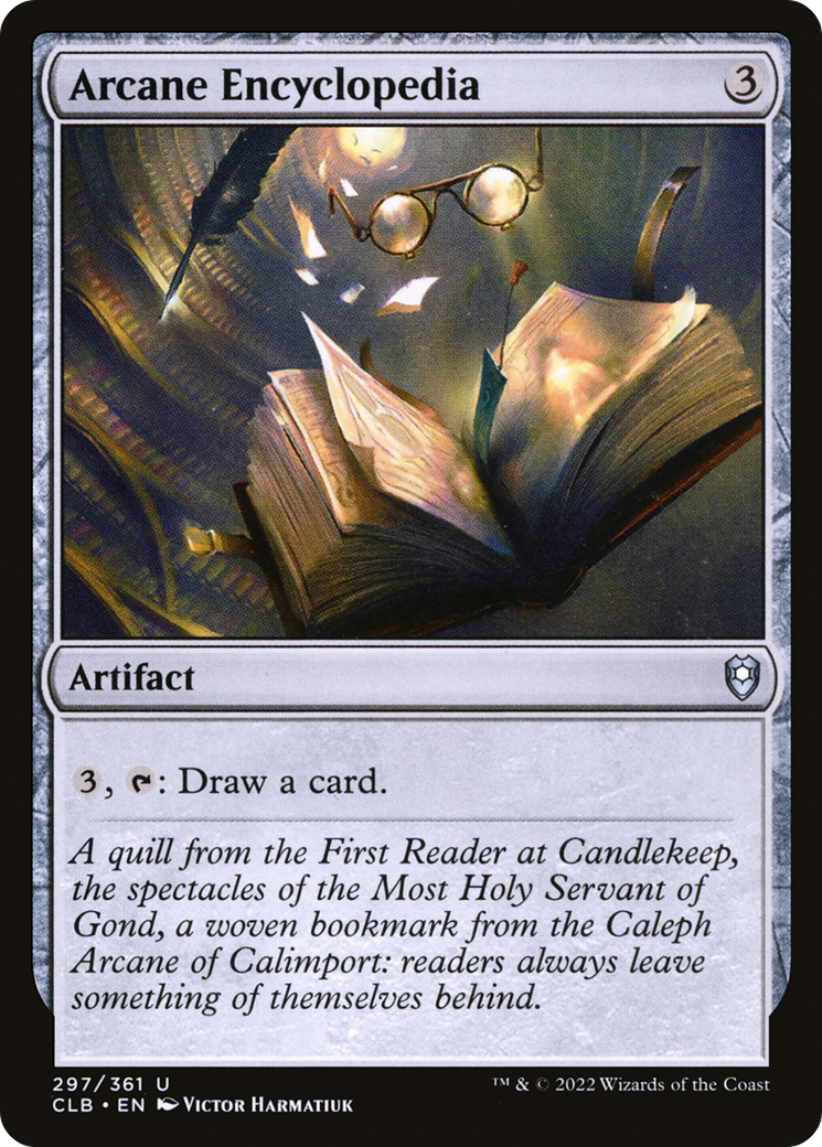 Arcane Encyclopedia [Commander Legends: Battle for Baldur's Gate] | GrognardGamesBatavia