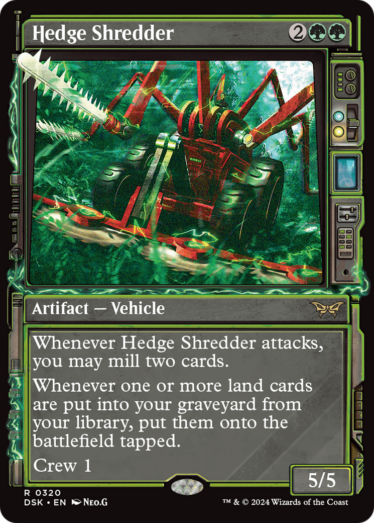 Hedge Shredder (Showcase) [Duskmourn: House of Horror] | GrognardGamesBatavia
