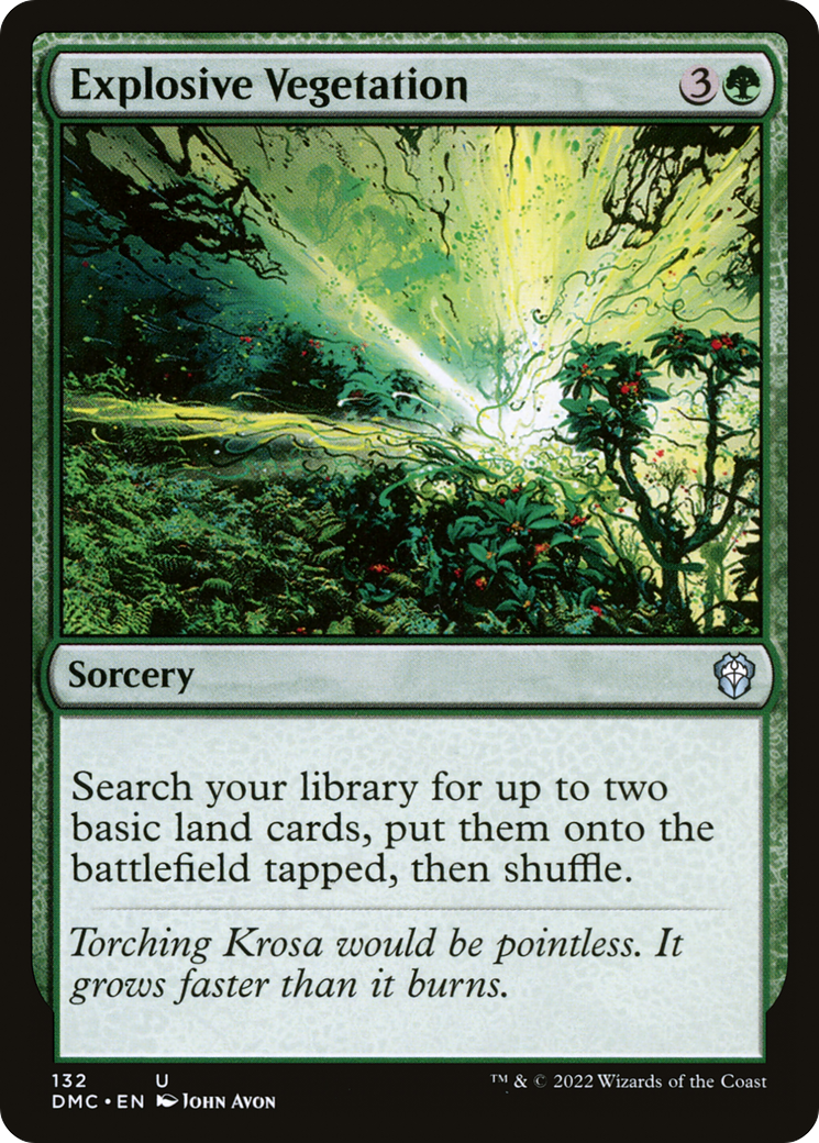 Explosive Vegetation [Dominaria United Commander] | GrognardGamesBatavia