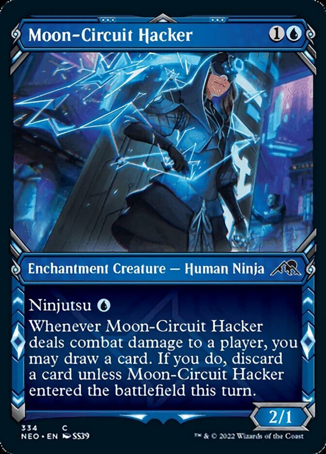 Moon-Circuit Hacker (Showcase Ninja) [Kamigawa: Neon Dynasty] | GrognardGamesBatavia