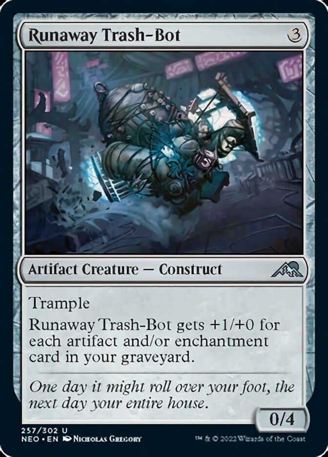 Runaway Trash-Bot [Kamigawa: Neon Dynasty] | GrognardGamesBatavia