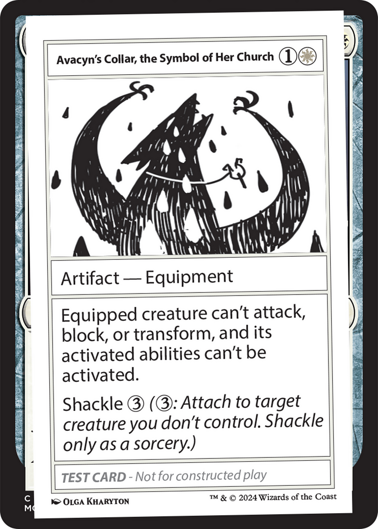 Avacyn's Collar, the Symbol of Her Church [Mystery Booster 2 Playtest Cards] | GrognardGamesBatavia