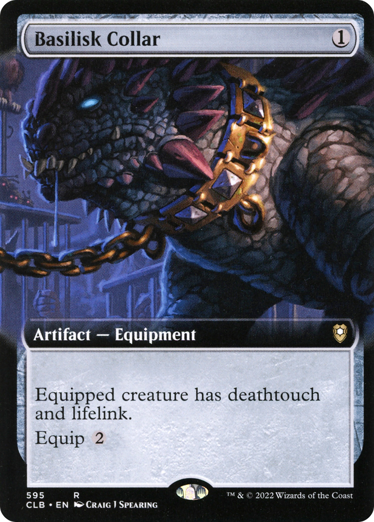 Basilisk Collar (Extended Art) [Commander Legends: Battle for Baldur's Gate] | GrognardGamesBatavia