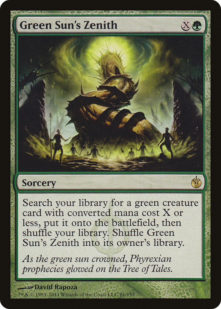 Green Sun's Zenith [Mirrodin Besieged] | GrognardGamesBatavia