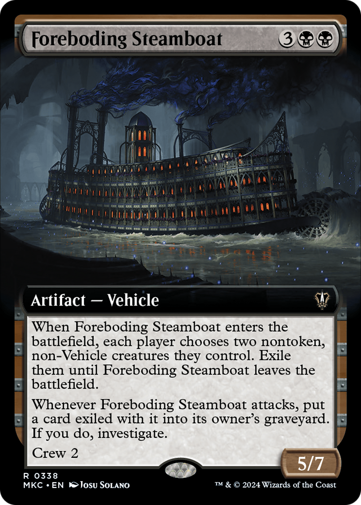 Foreboding Steamboat (Extended Art) [Murders at Karlov Manor Commander] | GrognardGamesBatavia