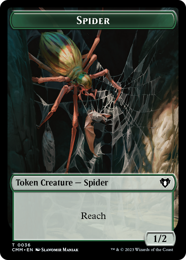 Eldrazi Scion // Spider Double-Sided Token [Commander Masters Tokens] | GrognardGamesBatavia