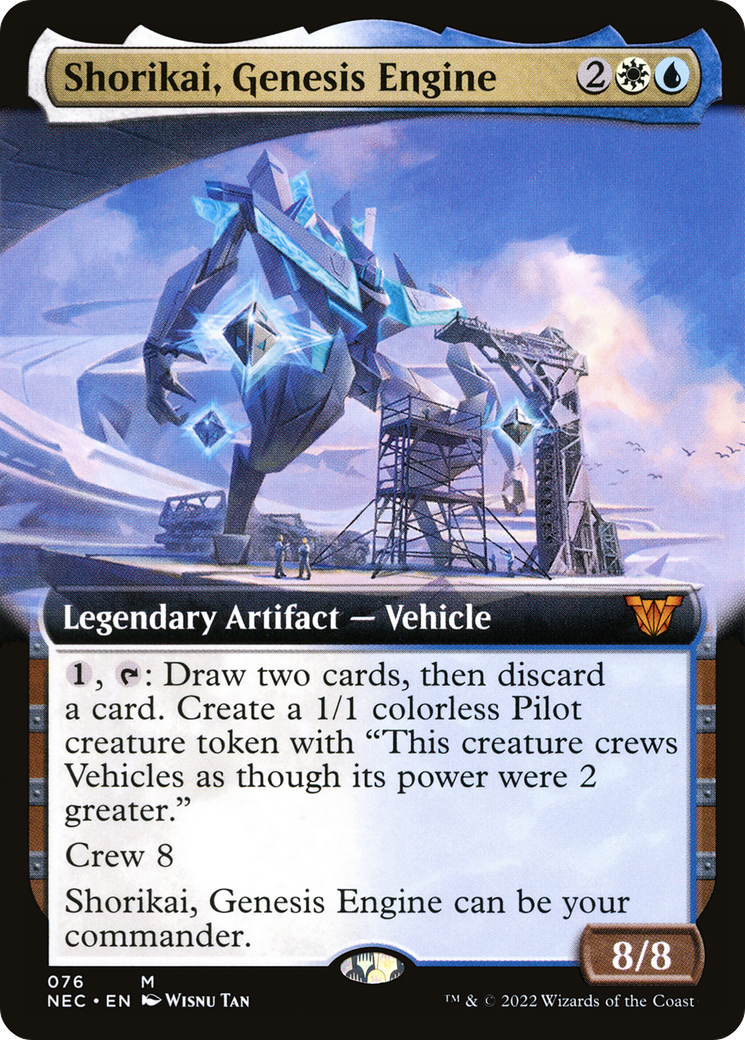 Shorikai, Genesis Engine (Extended Art) [Kamigawa: Neon Dynasty Commander] | GrognardGamesBatavia