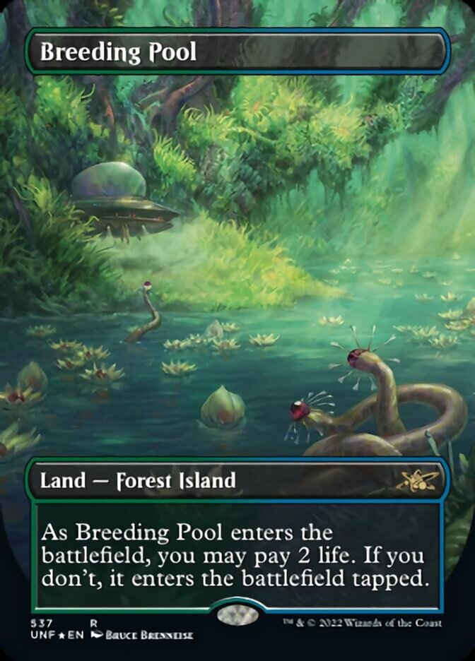 Breeding Pool (Borderless) (Galaxy Foil) [Unfinity] | GrognardGamesBatavia