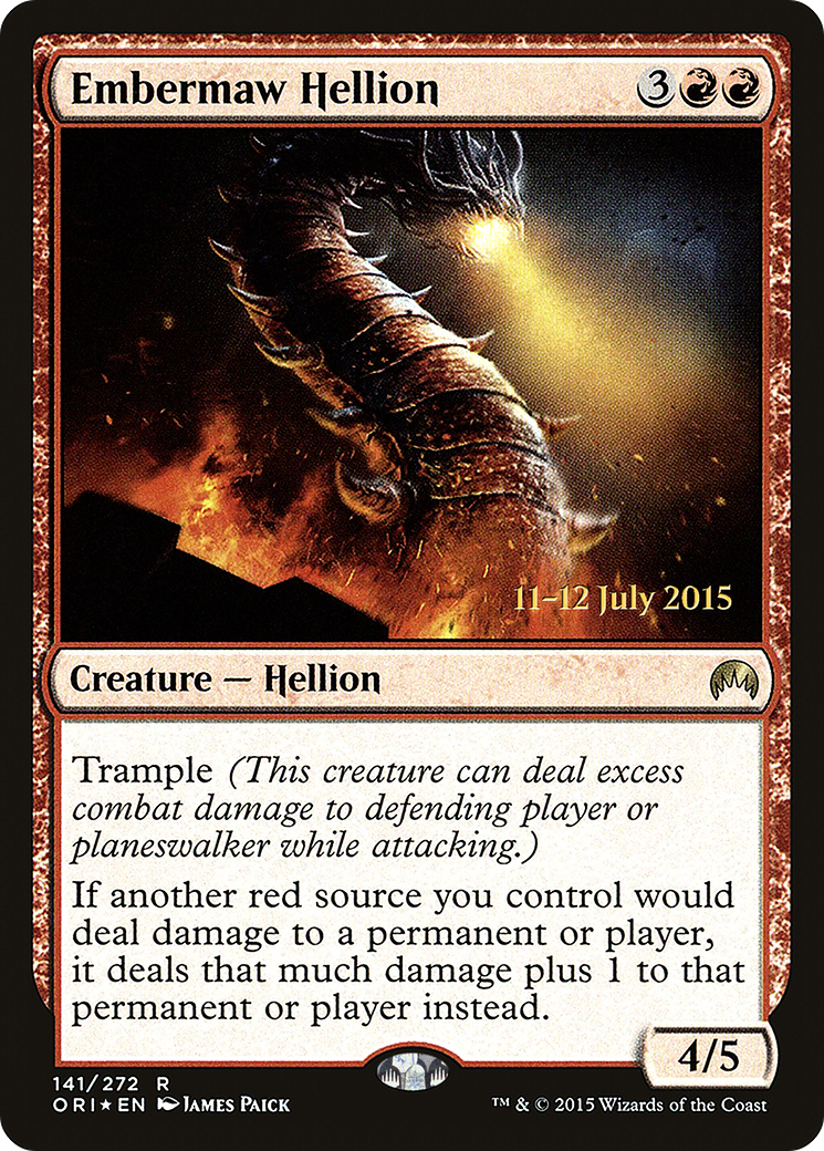 Embermaw Hellion [Magic Origins Prerelease Promos] | GrognardGamesBatavia