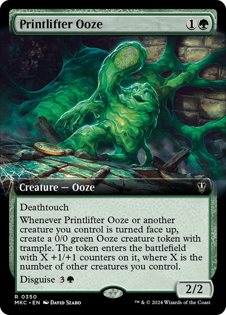 Printlifter Ooze (Extended Art) [Murders at Karlov Manor Commander] | GrognardGamesBatavia