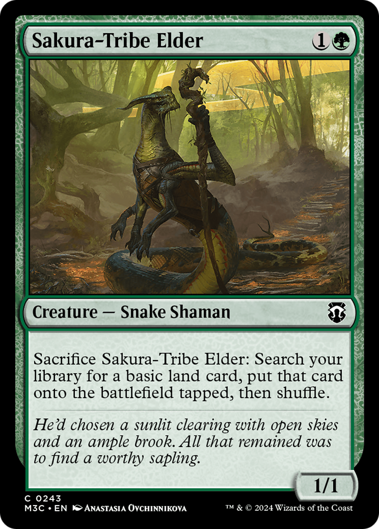 Sakura-Tribe Elder (Ripple Foil) [Modern Horizons 3 Commander] | GrognardGamesBatavia