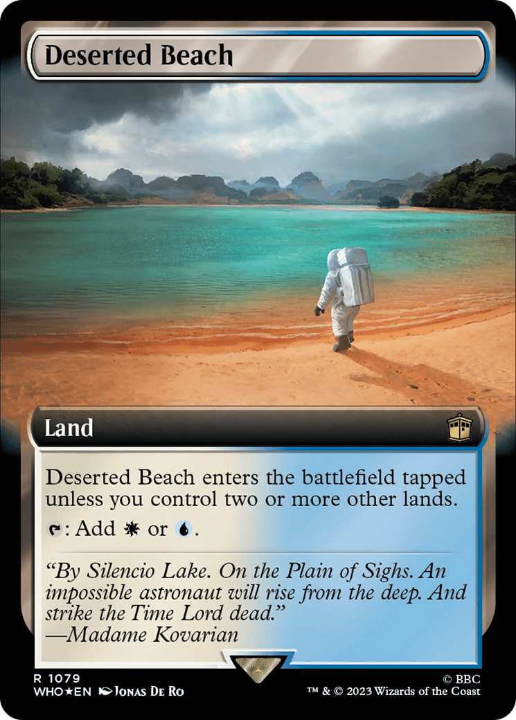 Deserted Beach (Extended Art) (Surge Foil) [Doctor Who] | GrognardGamesBatavia