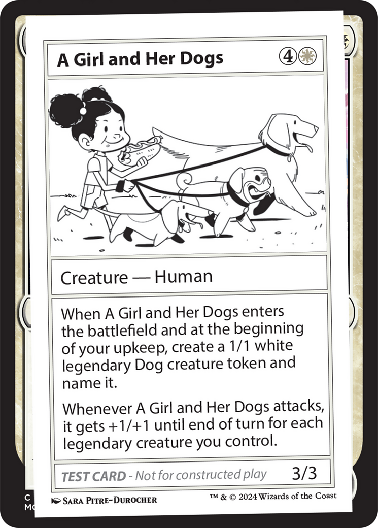 A Girl and Her Dogs [Mystery Booster 2 Playtest Cards] | GrognardGamesBatavia