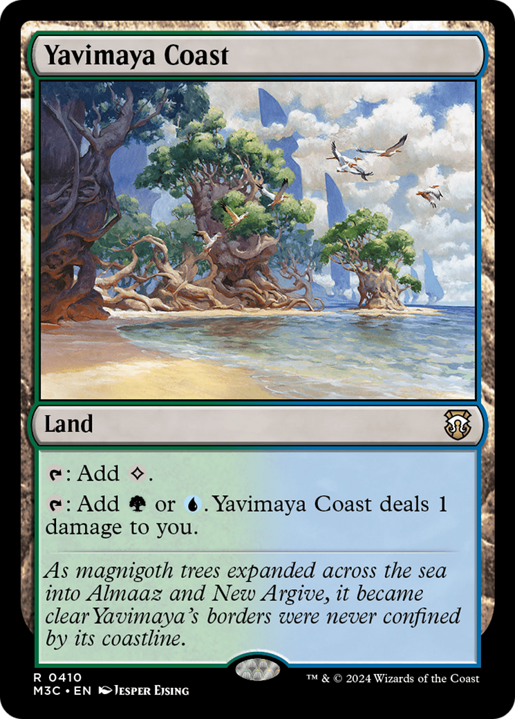 Yavimaya Coast (Ripple Foil) [Modern Horizons 3 Commander] | GrognardGamesBatavia