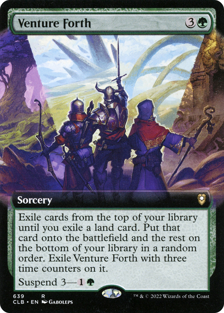 Venture Forth (Extended Art) [Commander Legends: Battle for Baldur's Gate] | GrognardGamesBatavia