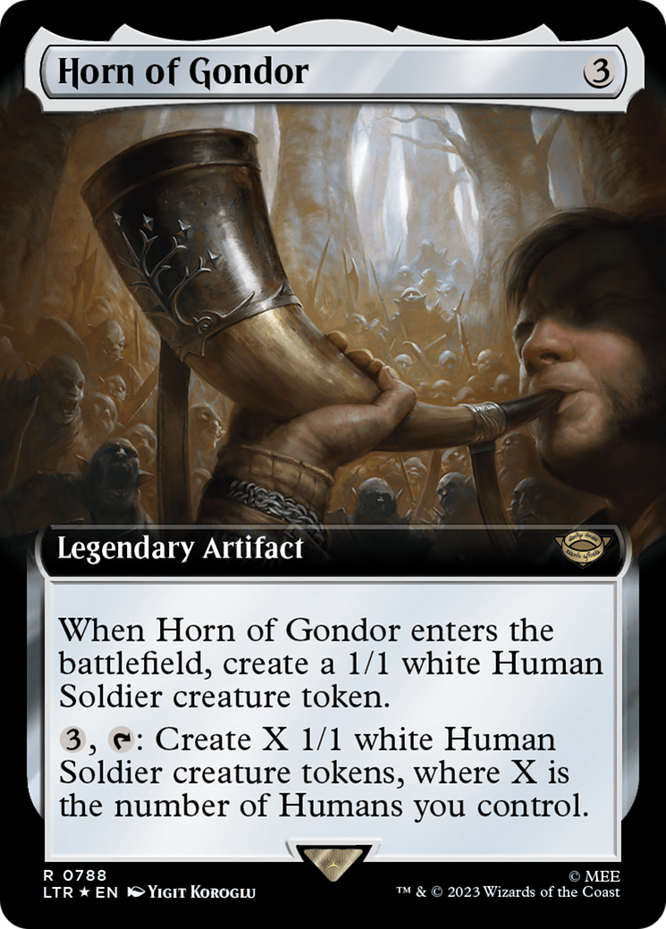 Horn of Gondor (Extended Art) (Surge Foil) [The Lord of the Rings: Tales of Middle-Earth] | GrognardGamesBatavia