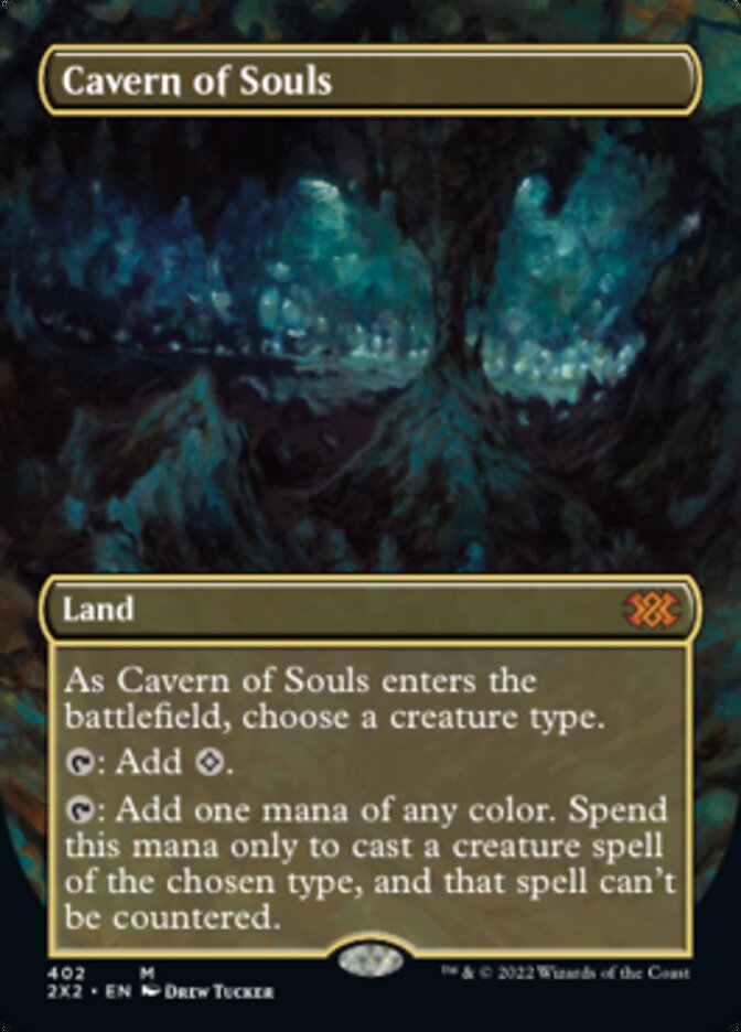 Cavern of Souls (Borderless Alternate Art) [Double Masters 2022] | GrognardGamesBatavia