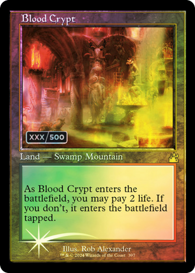 Blood Crypt (Retro) (Serialized) [Ravnica Remastered] | GrognardGamesBatavia