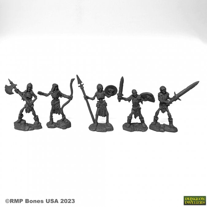 Reaper Bones 07091 - Skeleton Guardians (5) | GrognardGamesBatavia