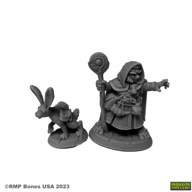 Bones 07096 HOLLIS GRAYHEATH AND VERBENA Halfling Druid | GrognardGamesBatavia