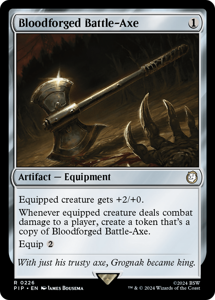 Bloodforged Battle-Axe [Fallout] | GrognardGamesBatavia