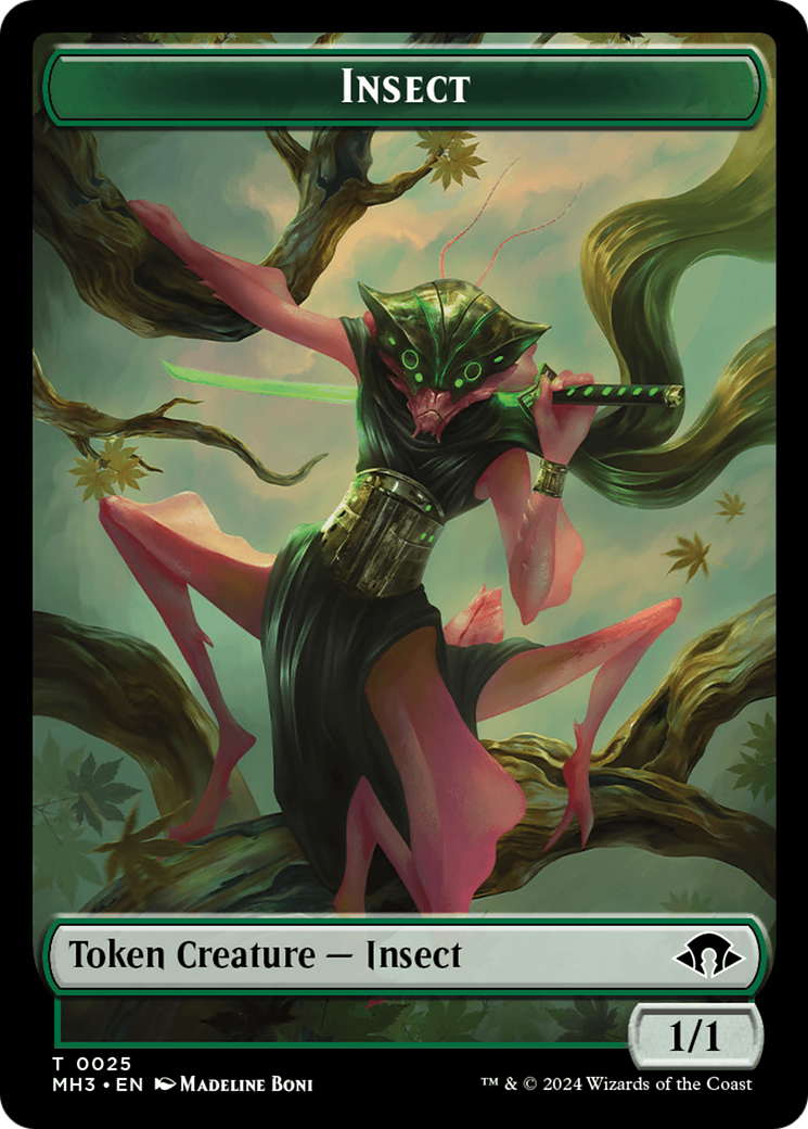 Insect Token (0025) [Modern Horizons 3 Tokens] | GrognardGamesBatavia