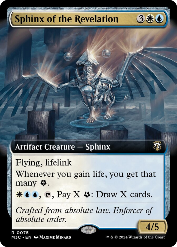 Sphinx of the Revelation (Extended Art) (Ripple Foil) [Modern Horizons 3 Commander] | GrognardGamesBatavia