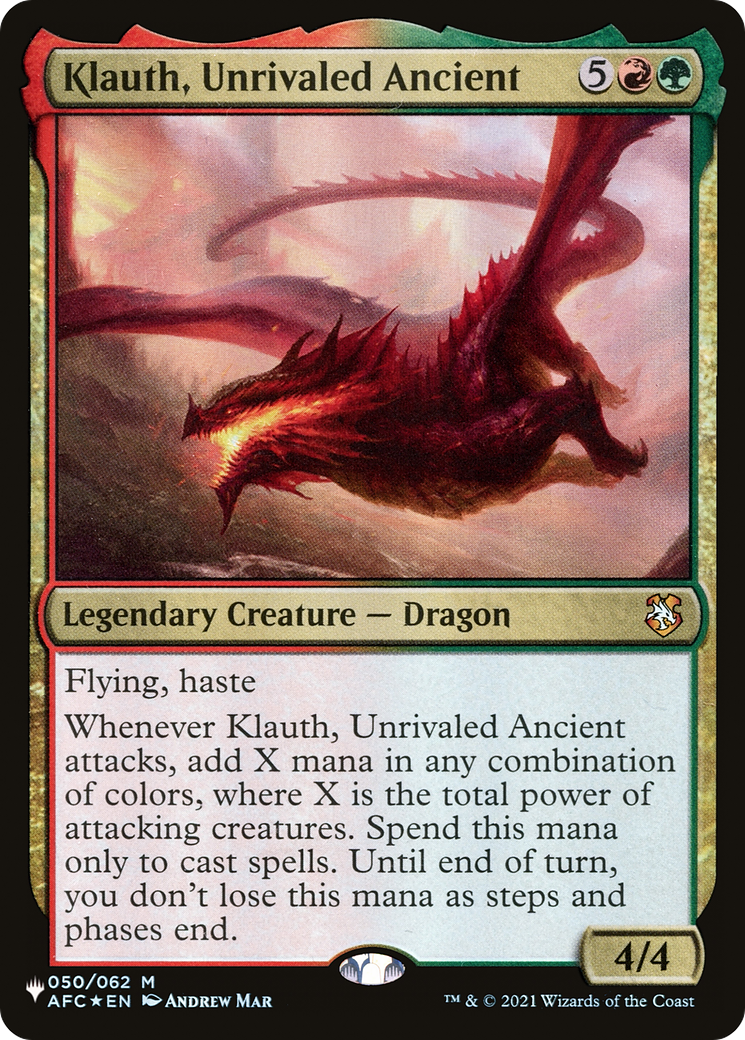 Klauth, Unrivaled Ancient [The List Reprints] | GrognardGamesBatavia