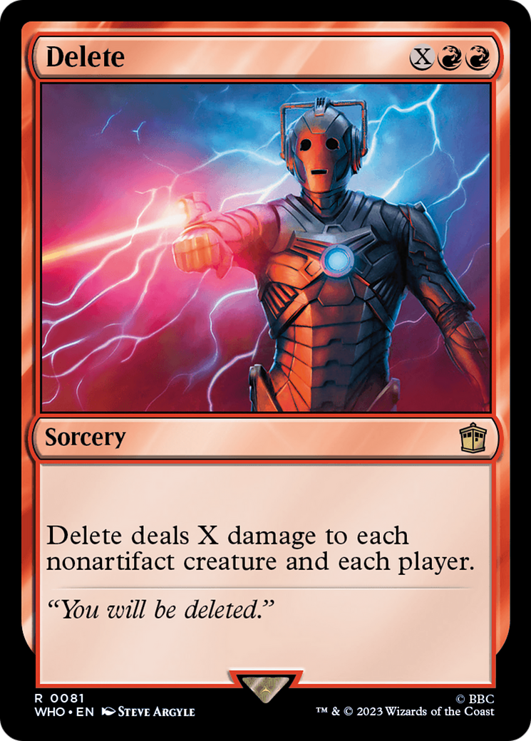 Delete [Doctor Who] | GrognardGamesBatavia