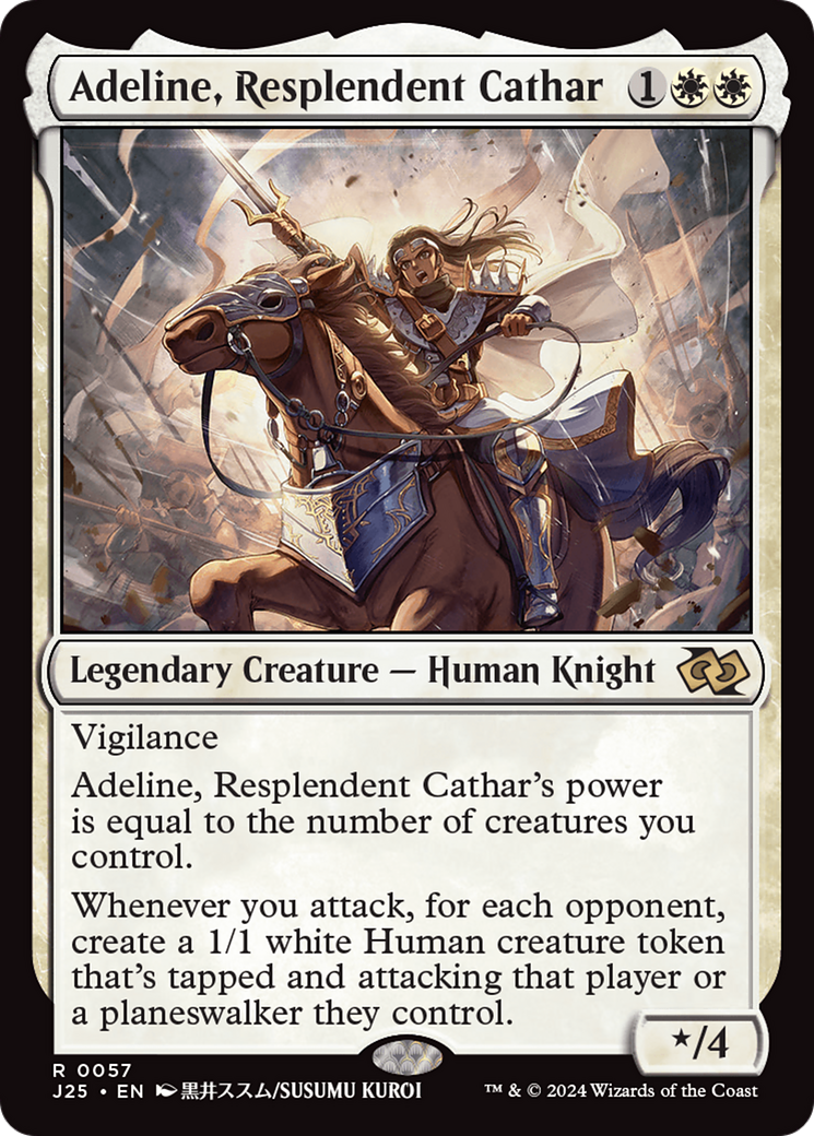 Adeline, Resplendent Cathar (Anime) [Foundations Jumpstart] | GrognardGamesBatavia