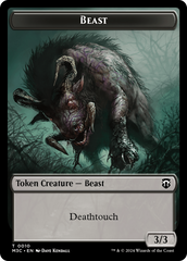 Beast (0010) // Shapeshifter (0008) Double-Sided Token [Modern Horizons 3 Commander Tokens] | GrognardGamesBatavia