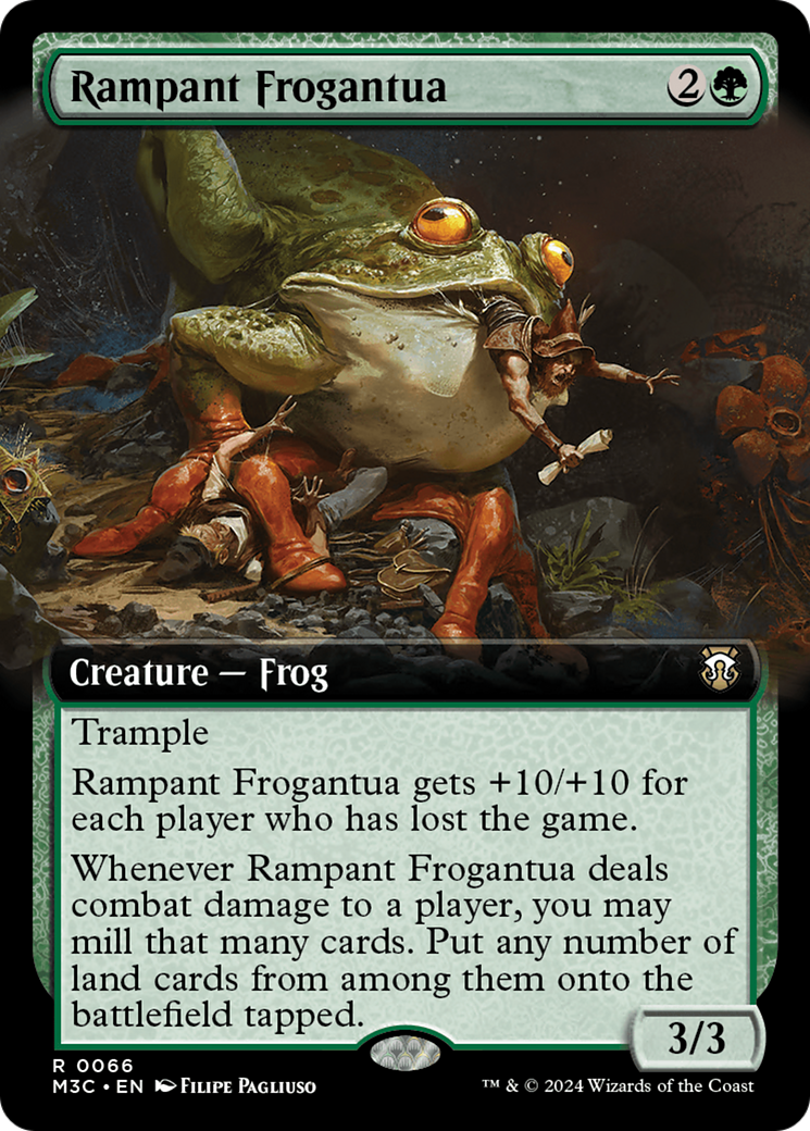 Rampant Frogantua (Extended Art) [Modern Horizons 3 Commander] | GrognardGamesBatavia