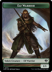 Elf Warrior // Cleric Double-Sided Token [Commander Masters Tokens] | GrognardGamesBatavia