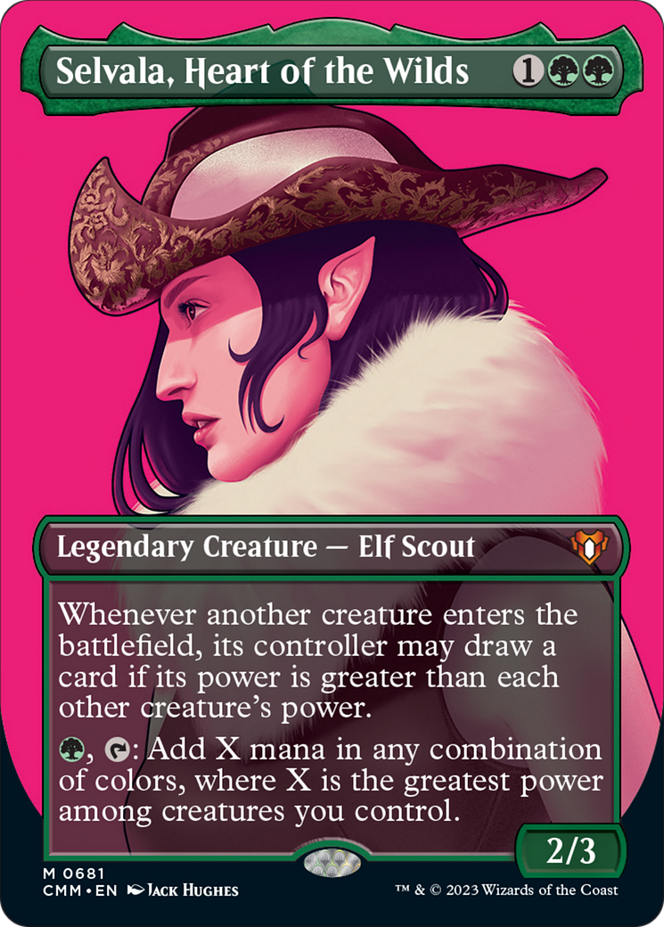 Selvala, Heart of the Wilds (Borderless Profile) [Commander Masters] | GrognardGamesBatavia