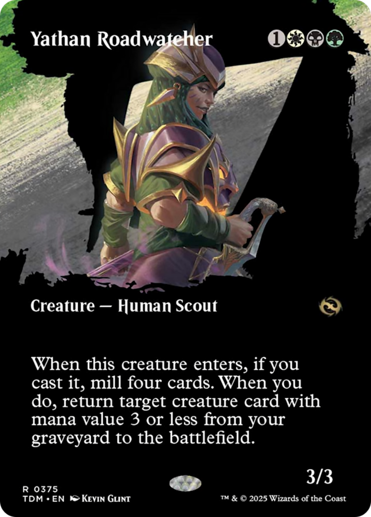 Yathan Roadwatcher (Borderless) [Tarkir: Dragonstorm] | GrognardGamesBatavia