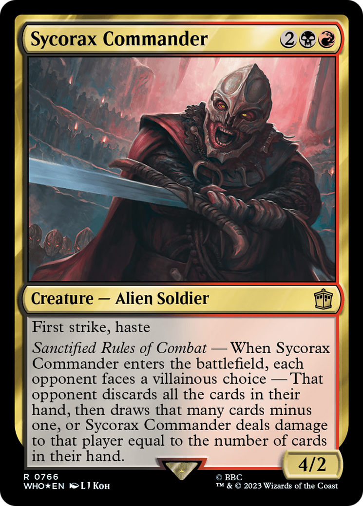 Sycorax Commander (Surge Foil) [Doctor Who] | GrognardGamesBatavia