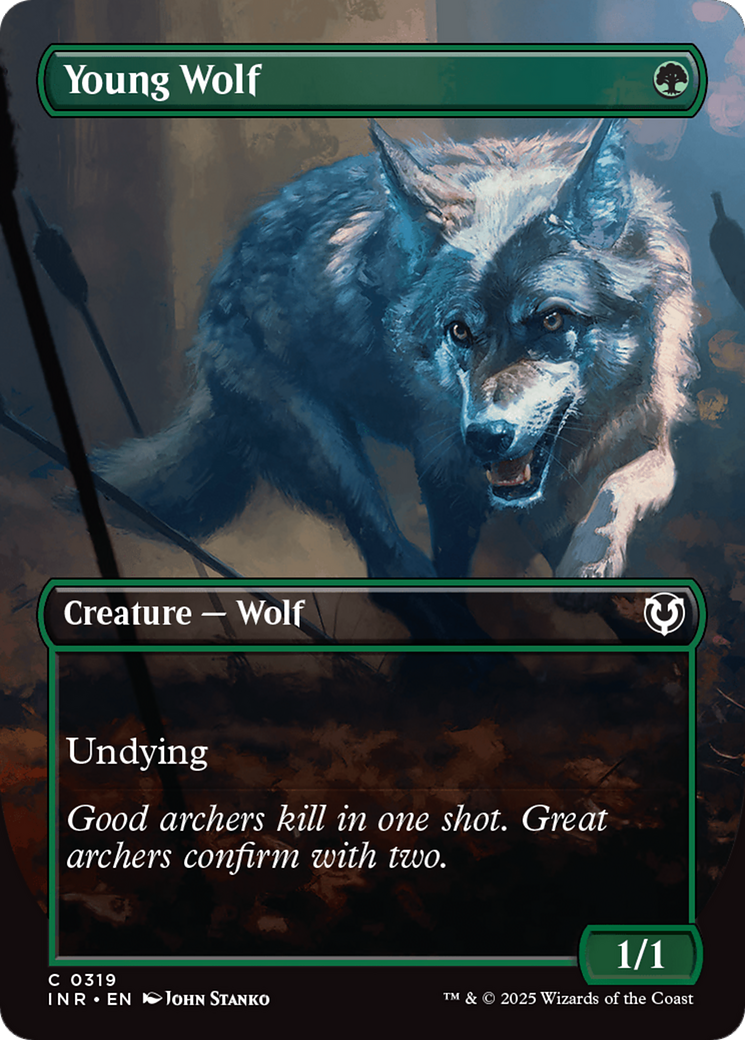 Young Wolf (Borderless) [Innistrad Remastered] | GrognardGamesBatavia