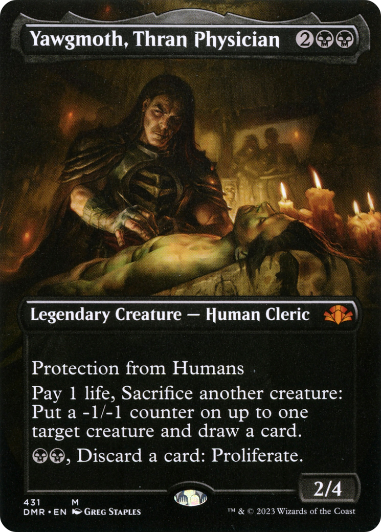 Yawgmoth, Thran Physician (Borderless Alternate Art) [Dominaria Remastered] | GrognardGamesBatavia