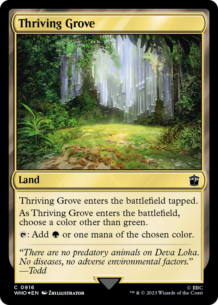 Thriving Grove (Surge Foil) [Doctor Who] | GrognardGamesBatavia