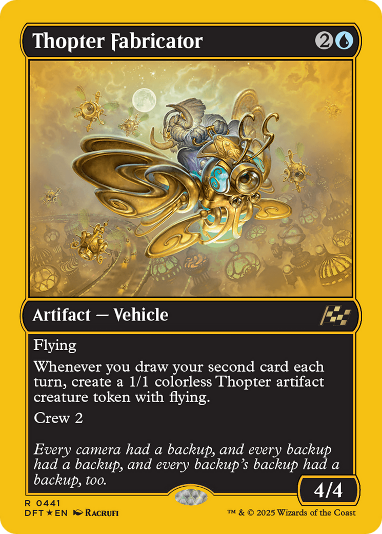 Thopter Fabricator (First-Place Foil) [Aetherdrift] | GrognardGamesBatavia