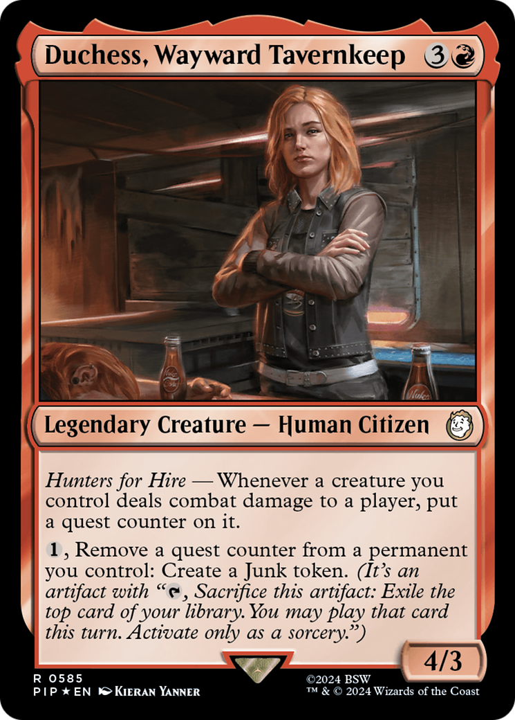 Duchess, Wayward Tavernkeep (Surge Foil) [Fallout] | GrognardGamesBatavia