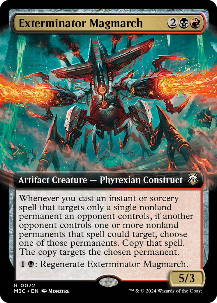 Exterminator Magmarch (Extended Art) (Ripple Foil) [Modern Horizons 3 Commander] | GrognardGamesBatavia