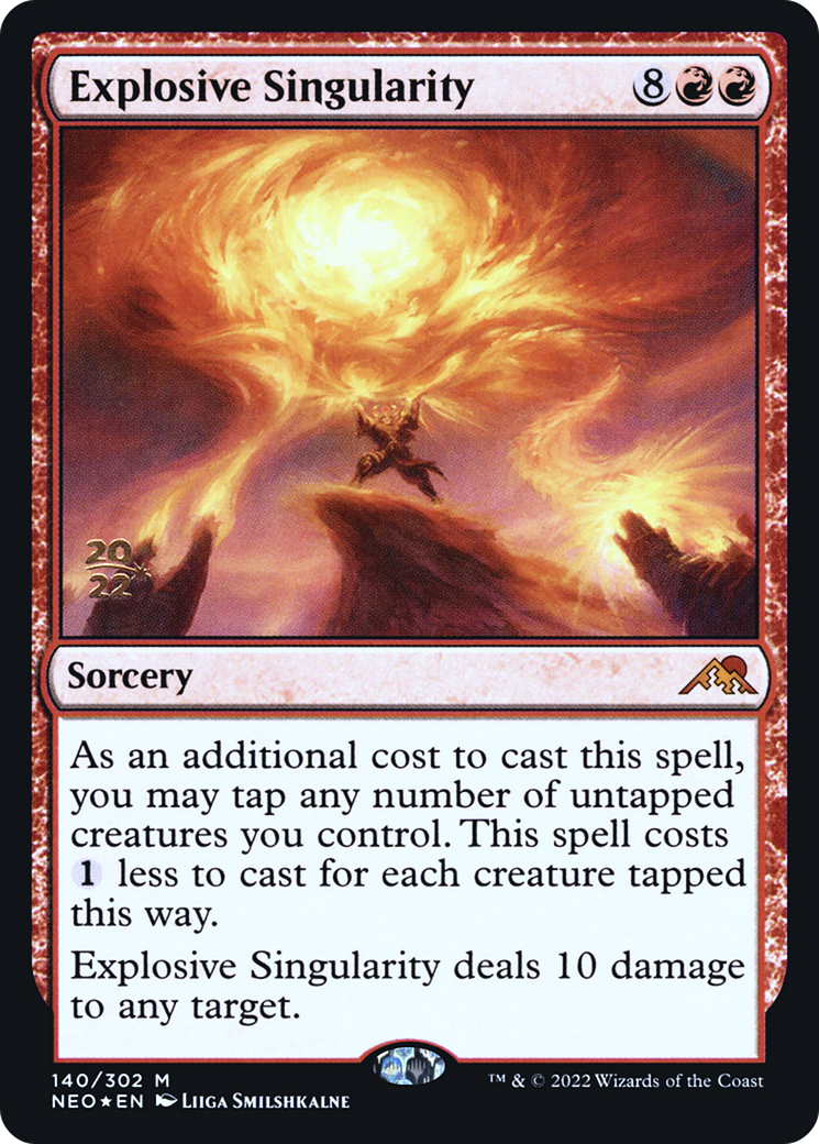 Explosive Singularity [Kamigawa: Neon Dynasty Prerelease Promos] | GrognardGamesBatavia